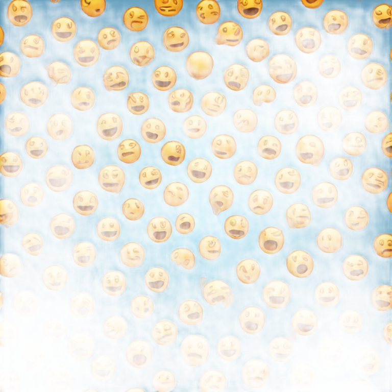 genmoji：half burning and half freezing emoji face