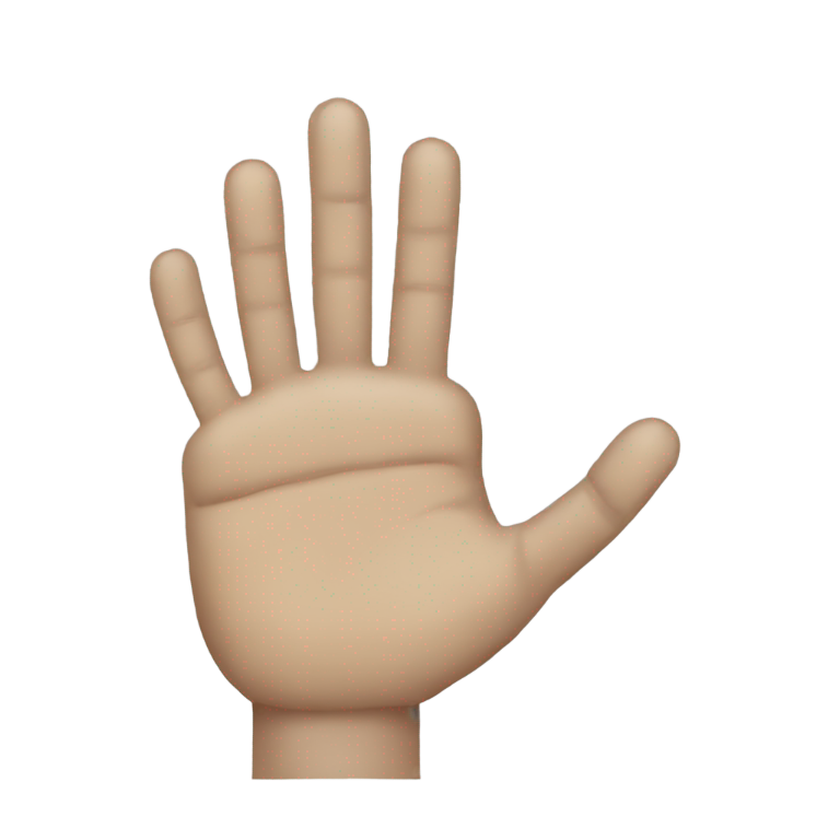 genmoji: Replace hand with a prosthetic one “hand-writing ✍🏻”