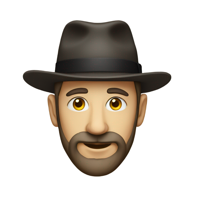 genmoji：典型的犹太人形象，长鼻子和犹太帽