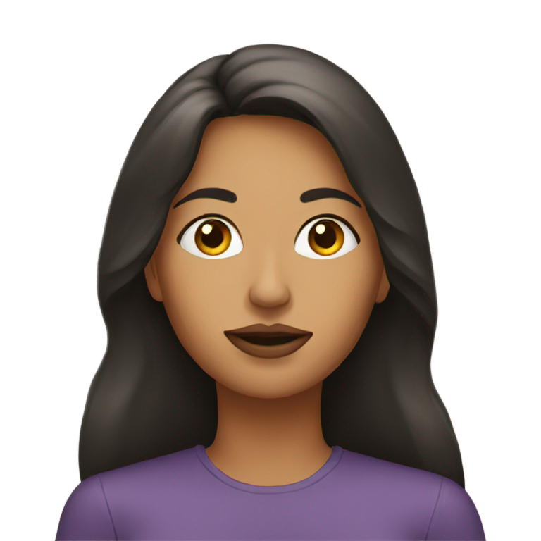 genmoji：闭嘴的女人