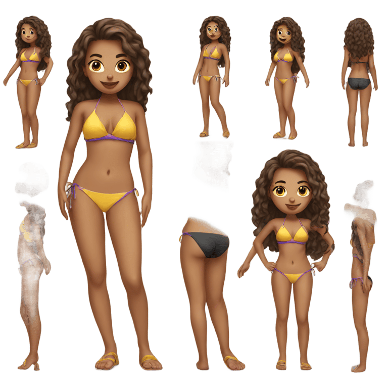 genmoji: girl in a bikini