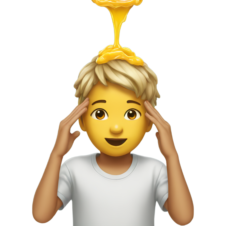 genmoji: child getting mlik poured on head
