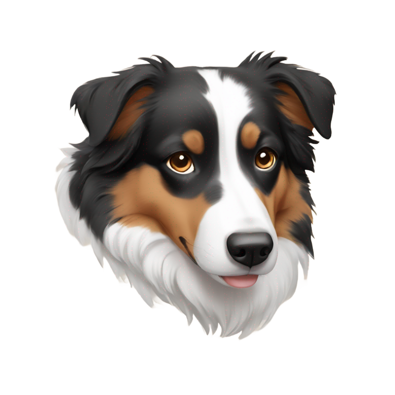 genmoji：澳洲牧羊犬超甜睡姿