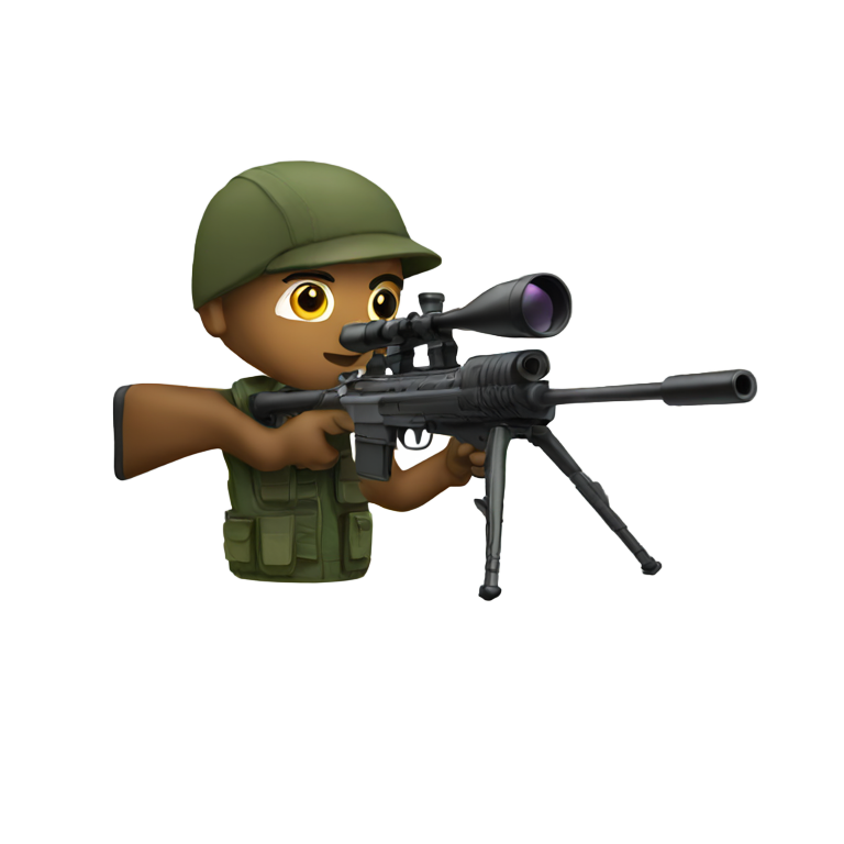 Sniper Emoji Free Download | Genmoji Online