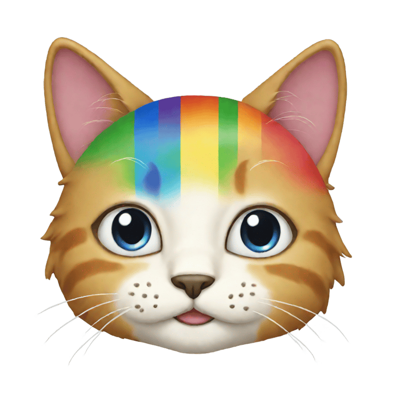 genmoji : PRIDE CAT