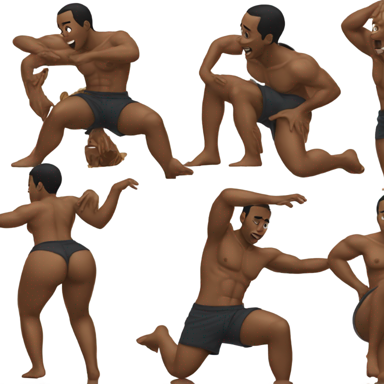 genmoji : Diddy twerkant et se déhanche en étant huilé et sans vêtements.