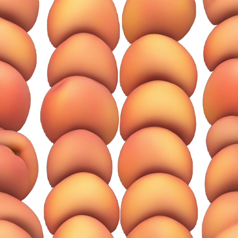 genmoji：Peach look like booty