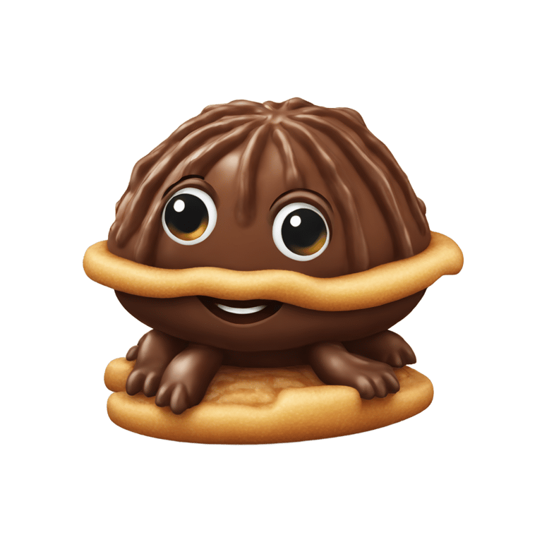 絵文字：Chocolate churro turtle