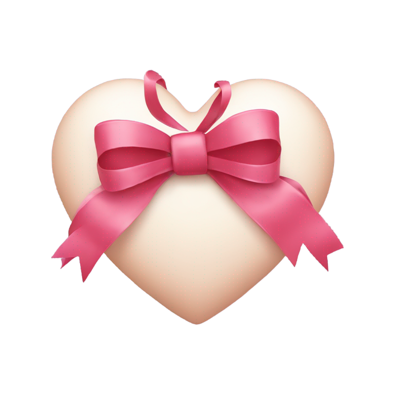 genmoji：带蝴蝶结的调情心形