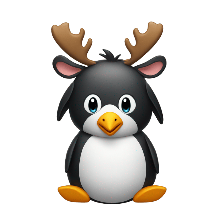 絵文字：a moose penguin
