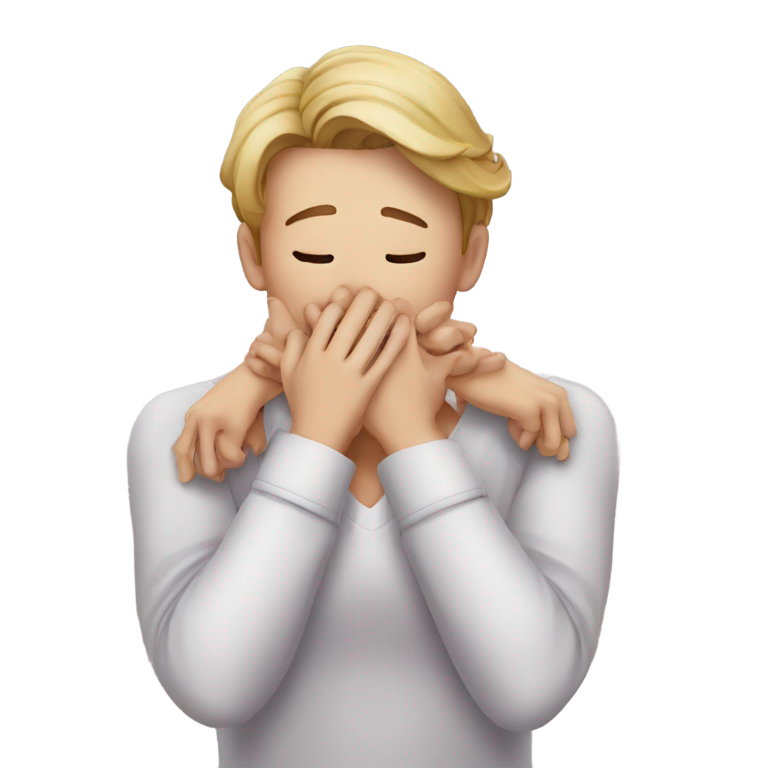 genmoji：双手掐脖子的人