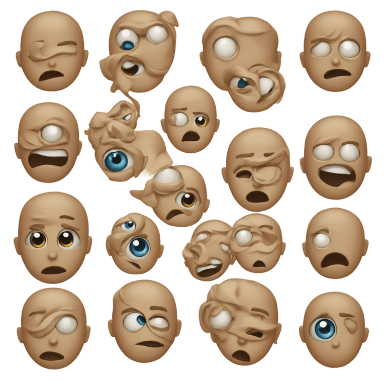 genmoji：五眼一嘴的人