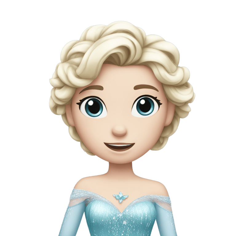 genmoji：Elsa hold  'A'