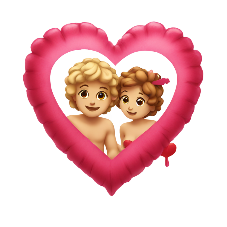 genmoji : Cœur et Cupidon
