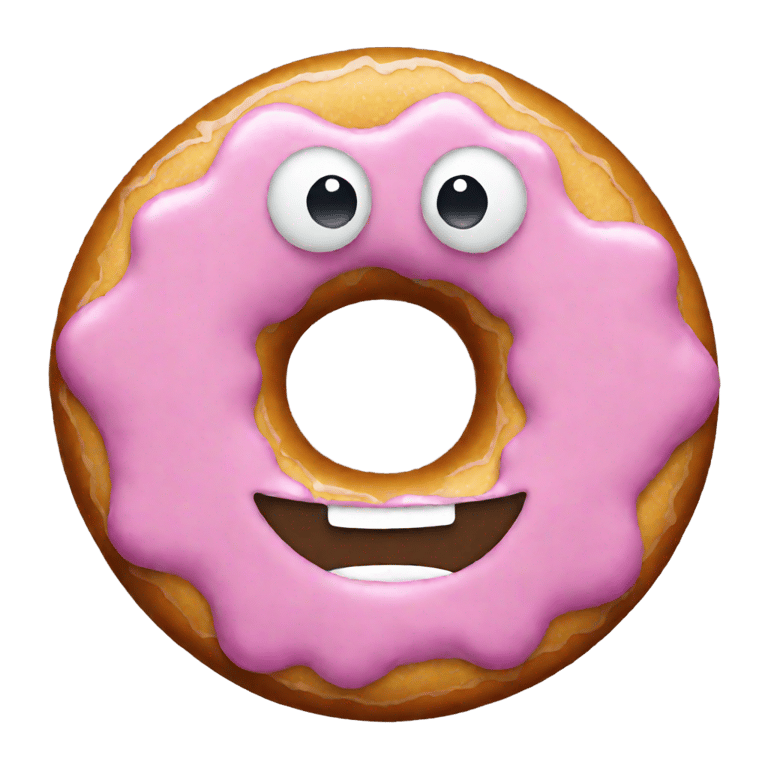 genmoji : simple donut smiling