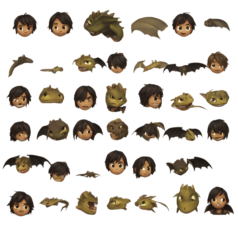 絵文字：how to train your dragon