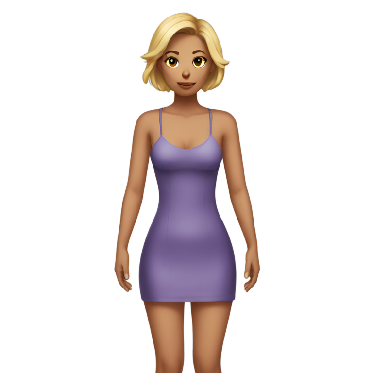 genmoji: Tight short dress