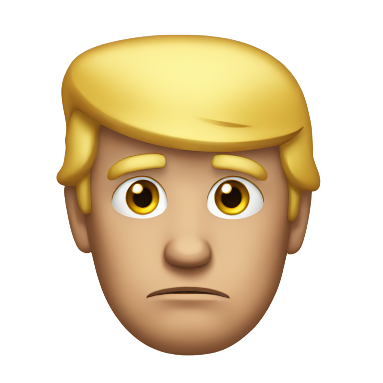 genmoji：伤心的唐纳德·特朗普