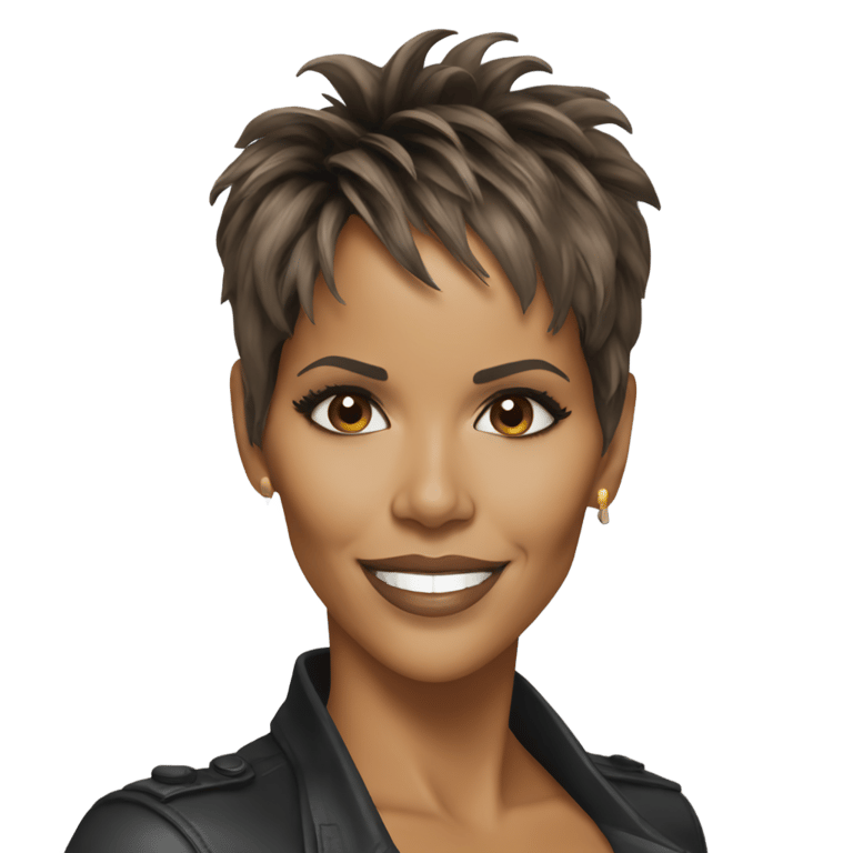 絵文字：halle berry