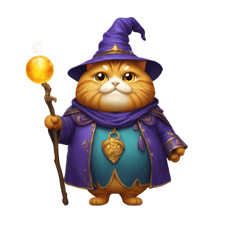 genmoji：肥猫巫师