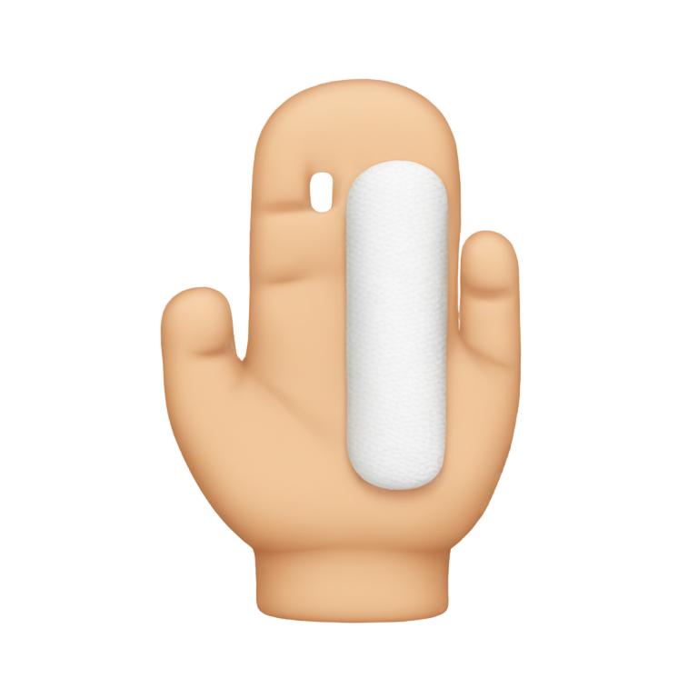 genmoji: Thumb with bandage