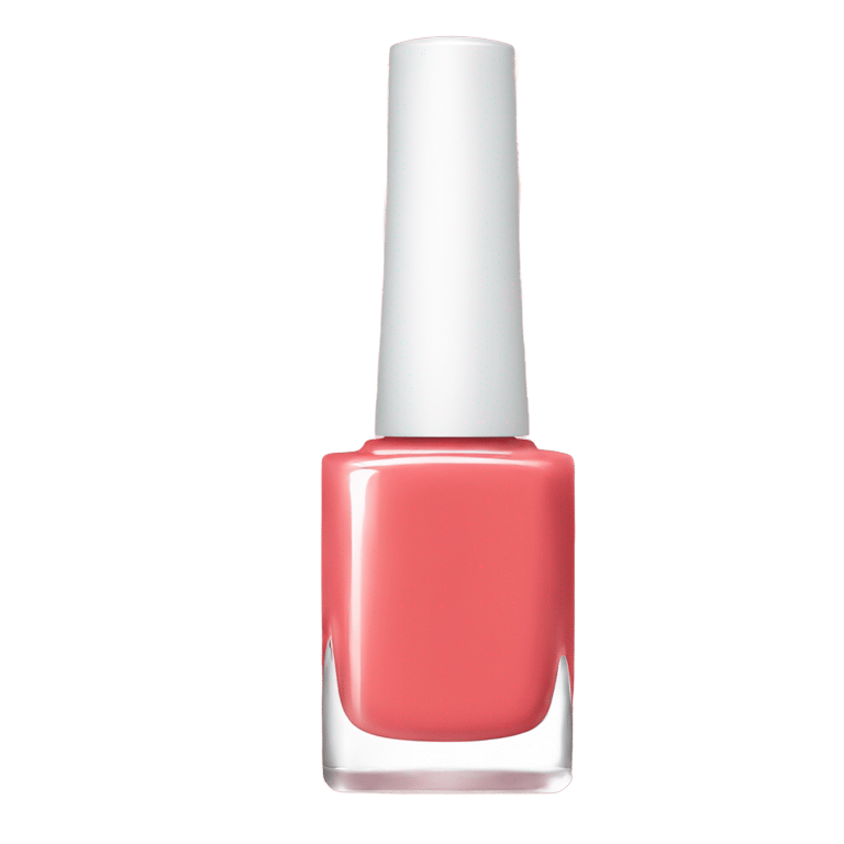 絵文字：Nail polish light red