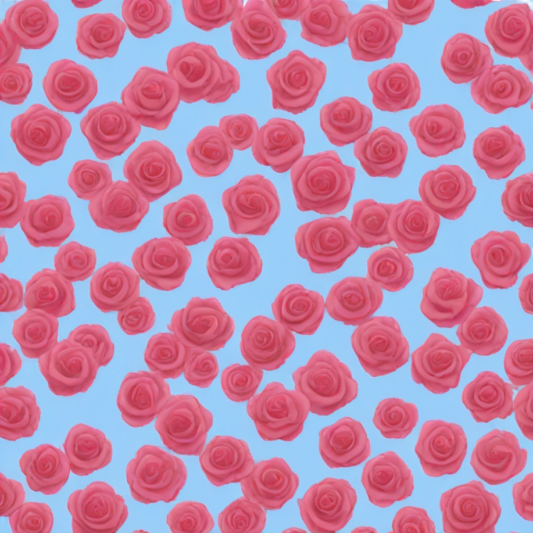 絵文字：Un emoji de rosa azul