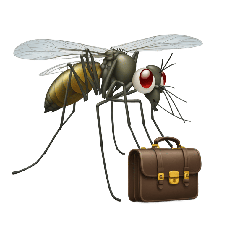 genmoji：蚊子带着公文包