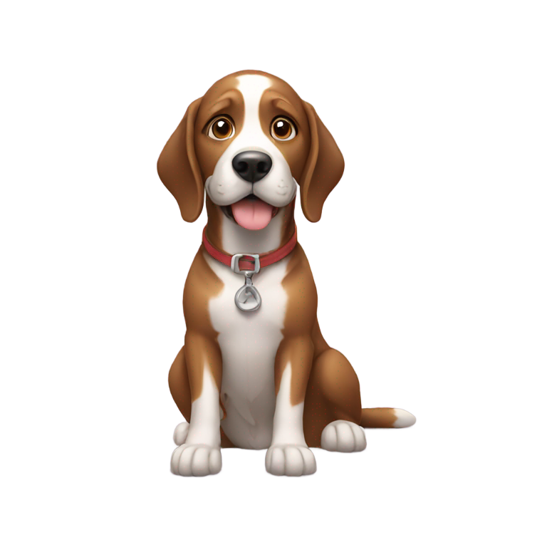 genmoji : sit with dog