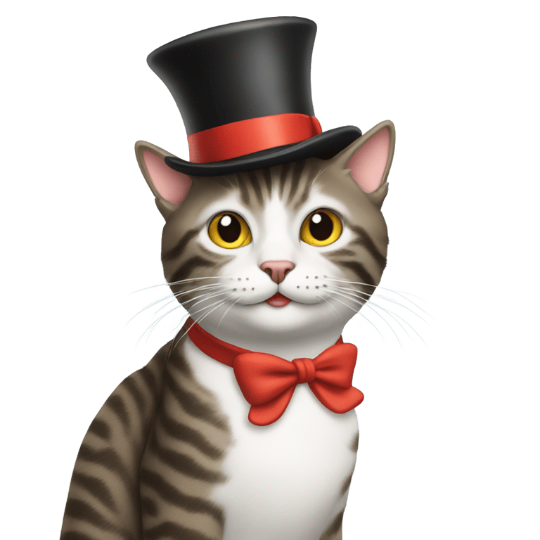 genmoji：猫在帽子上