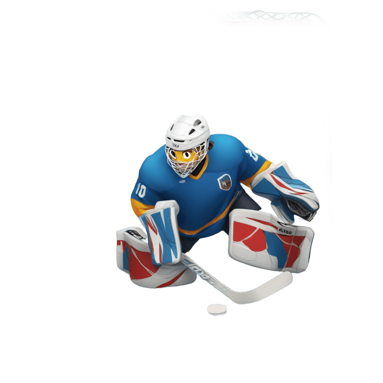 genmoji : ice hockey makes a goal