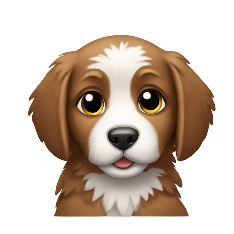 genmoji: Eagle loving puppy