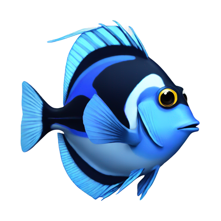 genmoji：蓝唐鱼