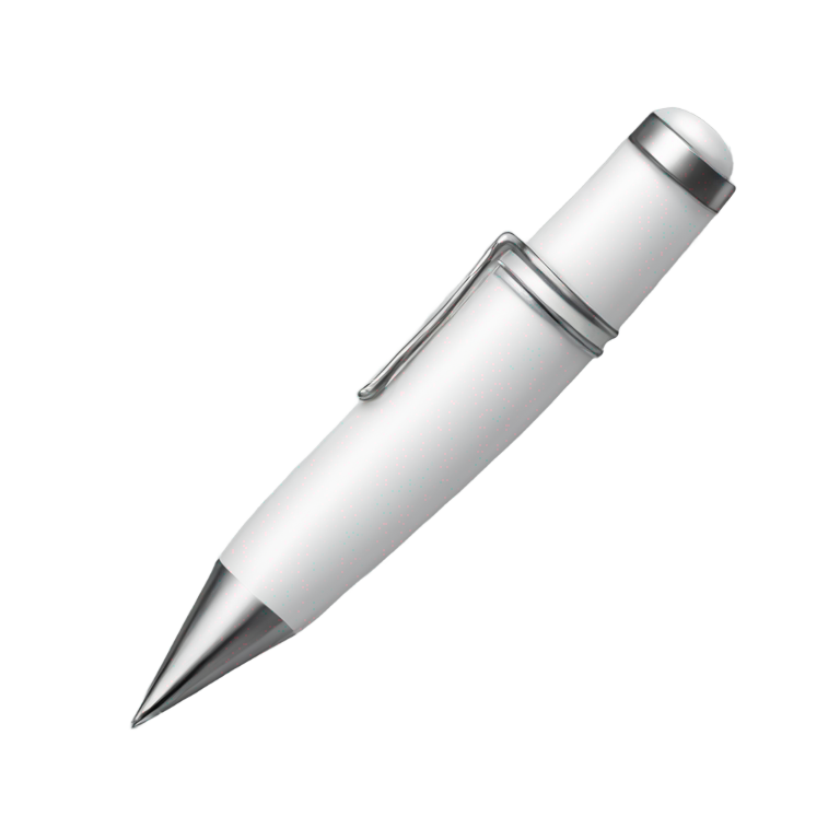genmoji : Lettre blanche avec stylo