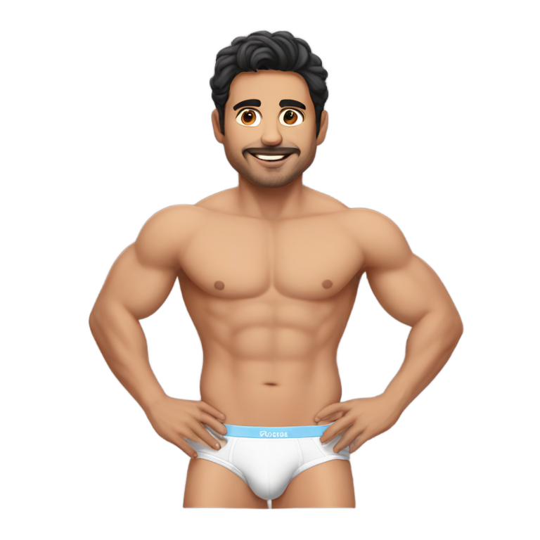 genmoji：帕布洛·索里亚诺穿内衣