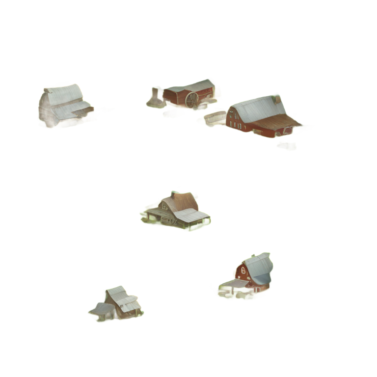 genmoji：健康的复古耕作农场
