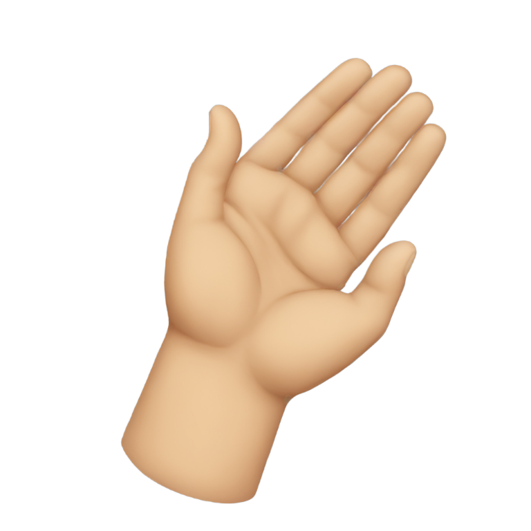 genmoji : Hands crossed around neck
