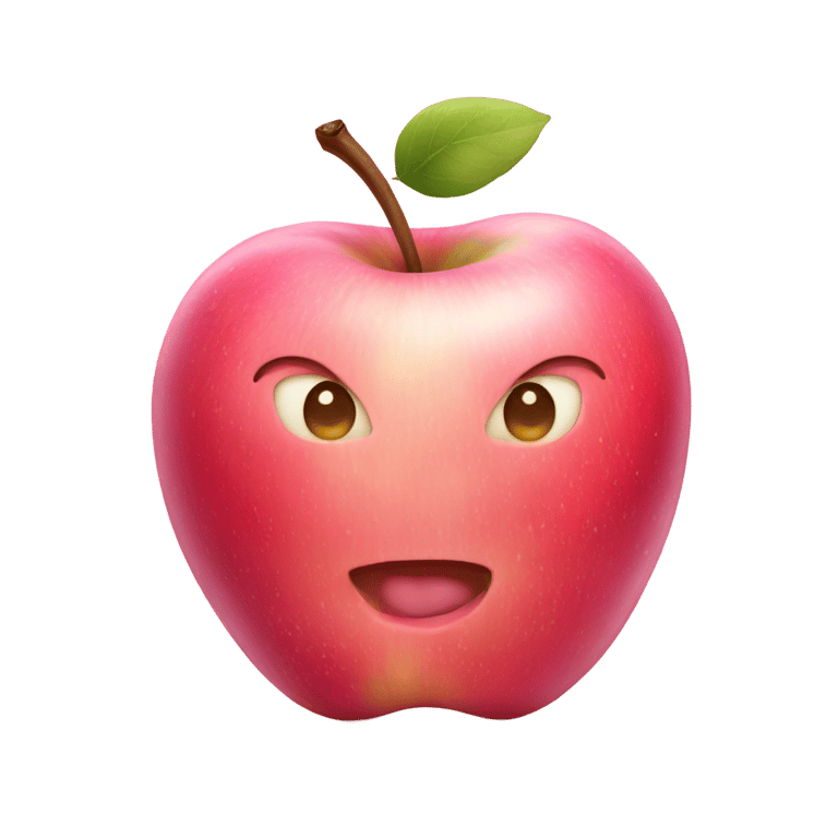 genmoji：粉红苹果