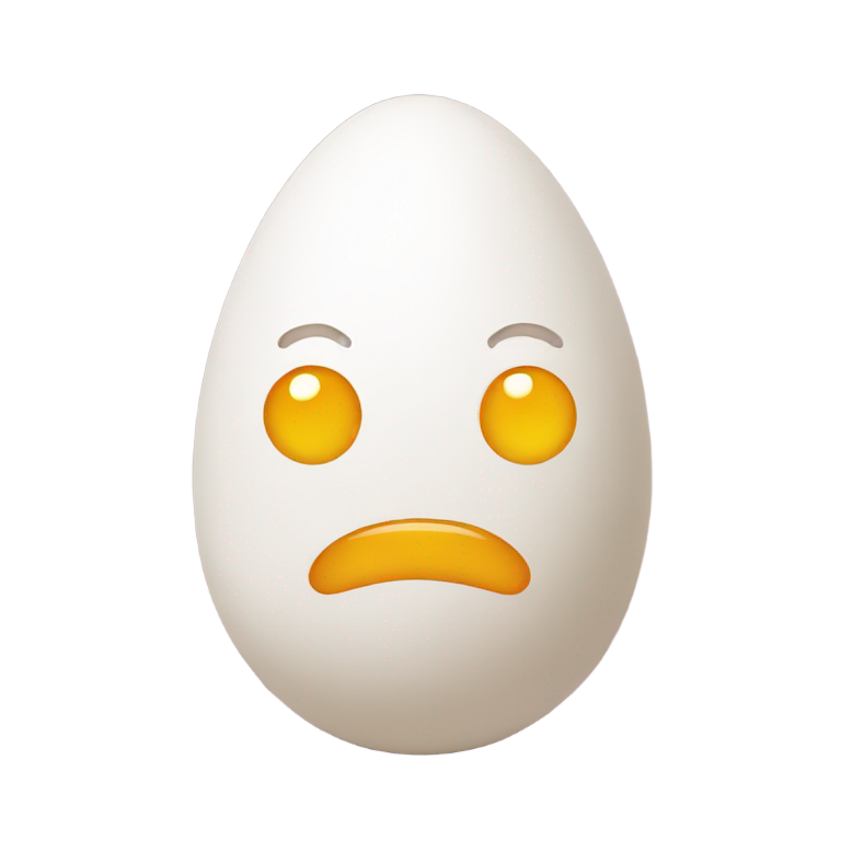 genmoji: egg with face and feet