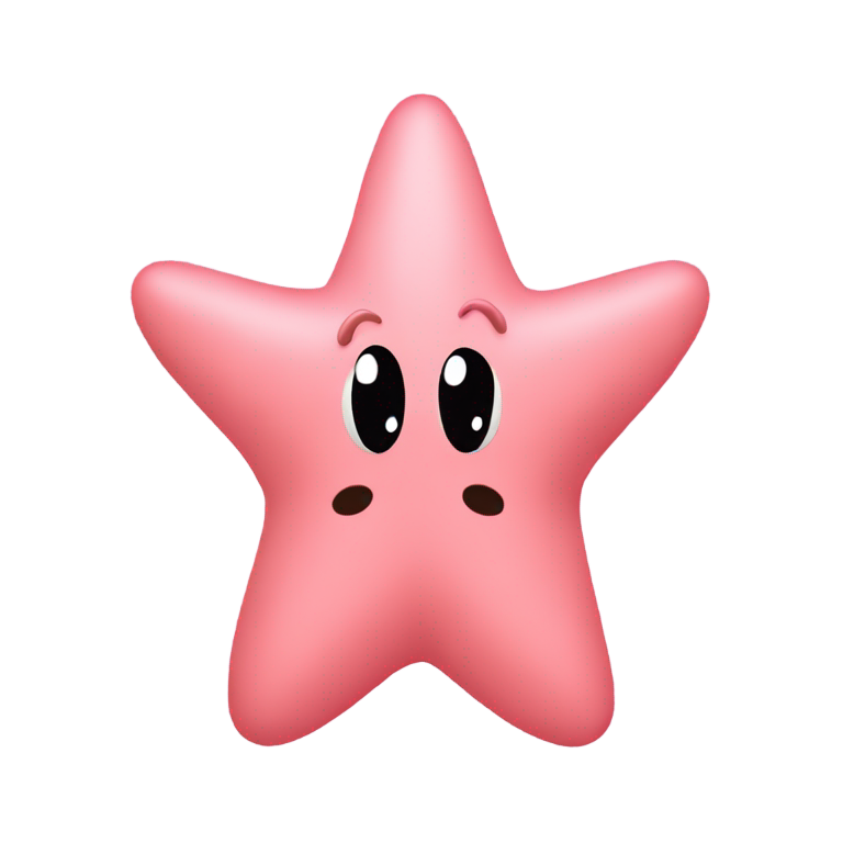 genmoji：派大星作为BFDI角色