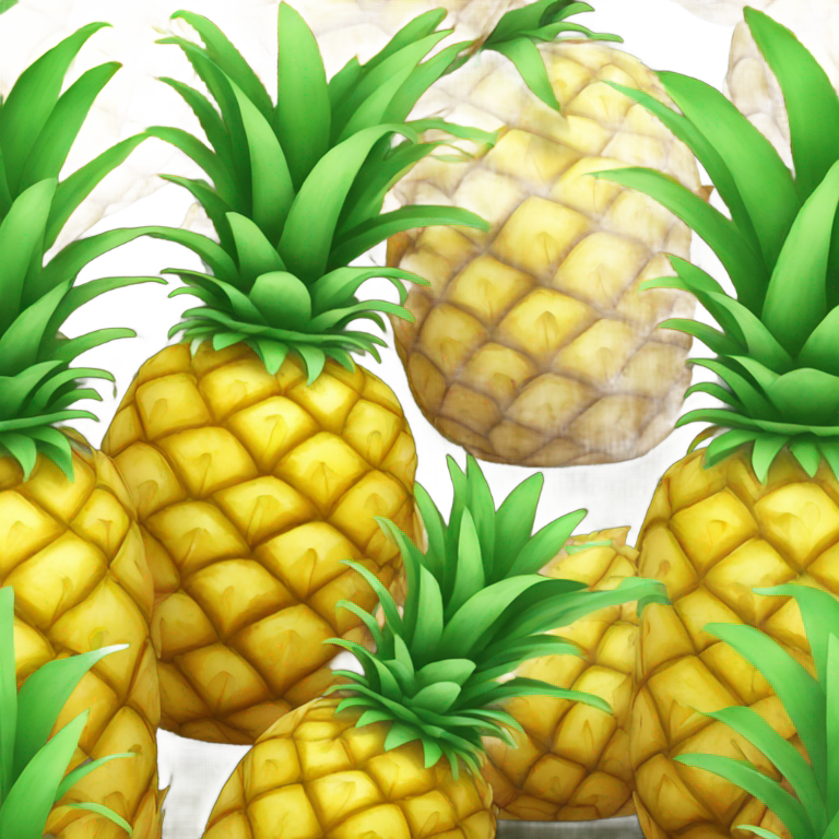 genmoji: pineapple with a bite