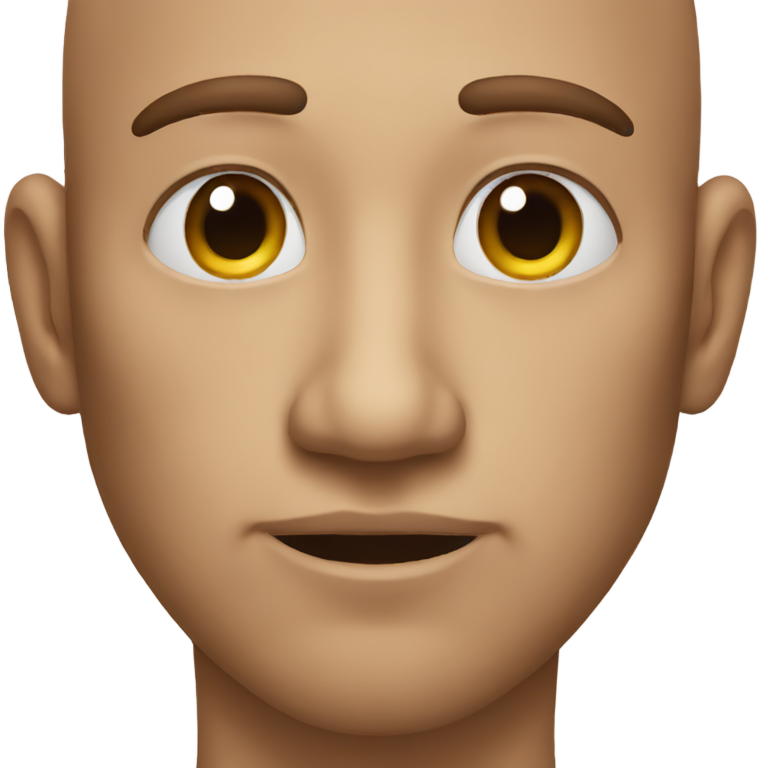 genmoji : Un homme avec un nez qui a un énorme bouton.
