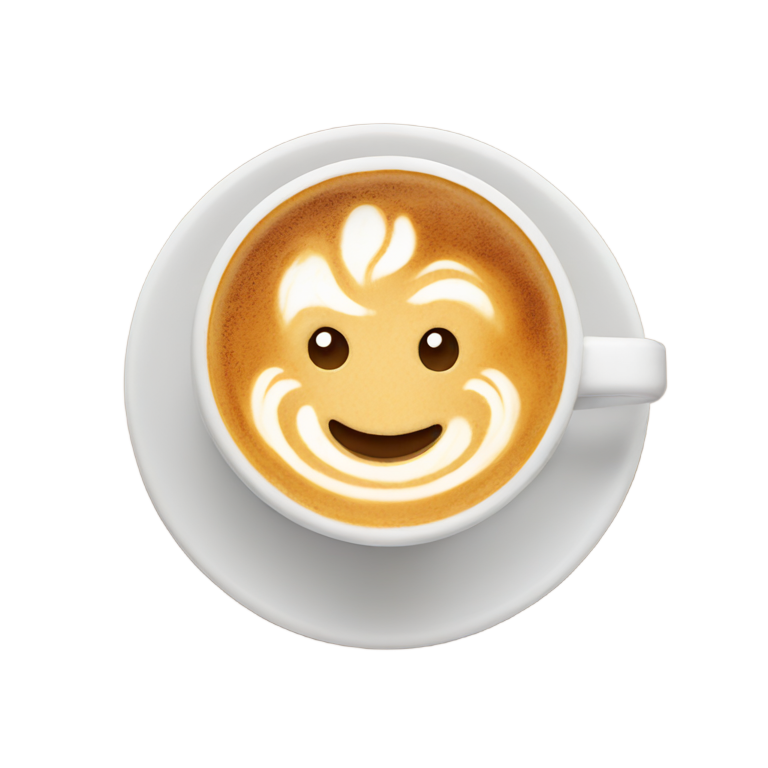 genmoji: latte art