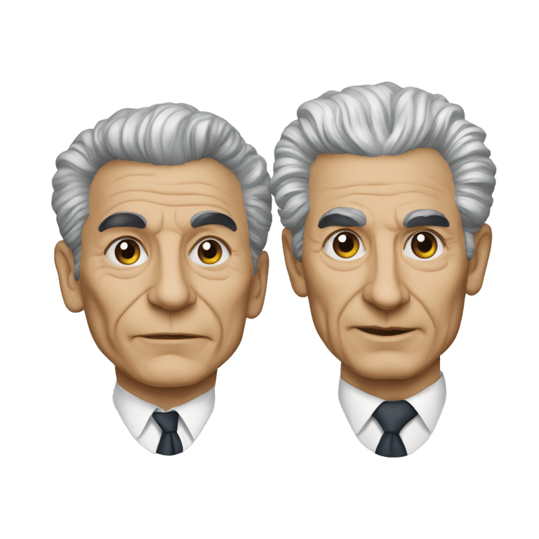 絵文字：Aldo Moro e Berlinguer