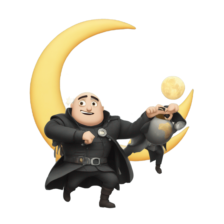 genmoji：Gru Stealing the Moon