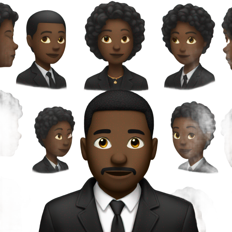 genmoji: A nigga at a funeral