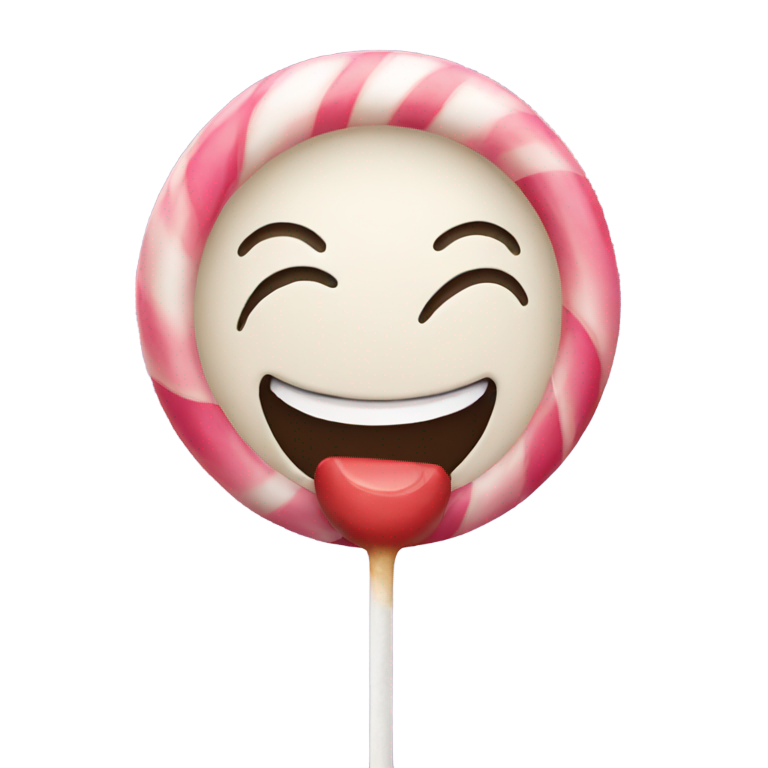 genmoji：笑脸拿棒棒糖