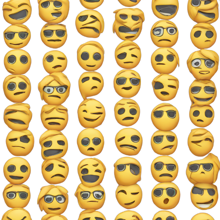 genmoji: is hidden among them. Minimalist layou