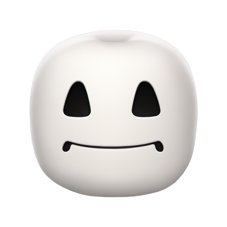 絵文字：Marshmello in the shape of a Squishmallow