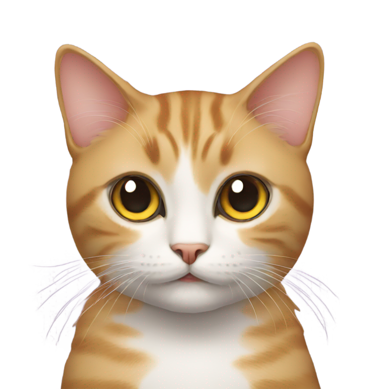 絵文字：星目を持つ猫の絵文字
